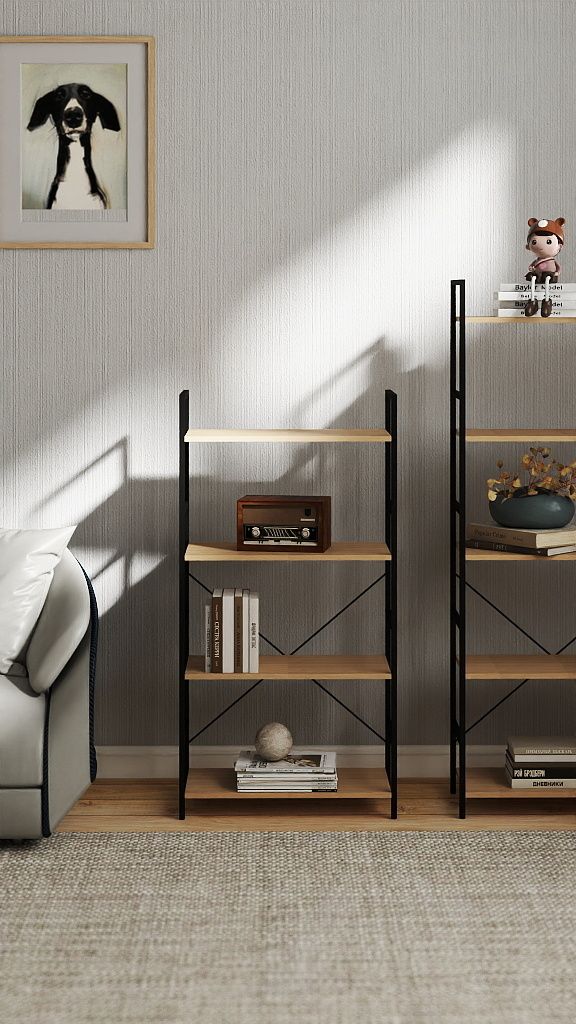 Стеллаж Columbus 4 уровня 63x30x124H