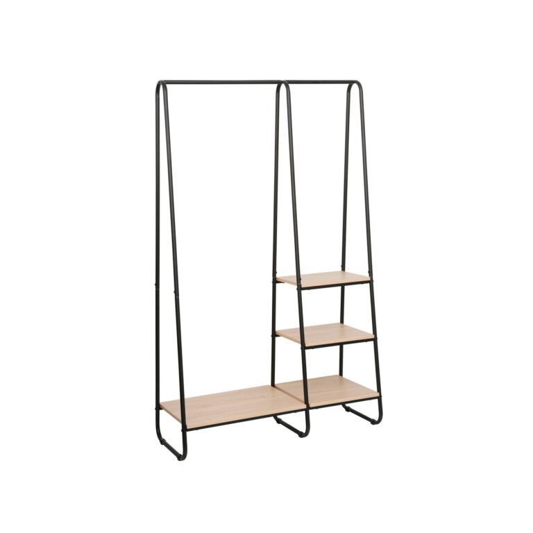 Cuier Hampton 110x40x170H Stejar/Black