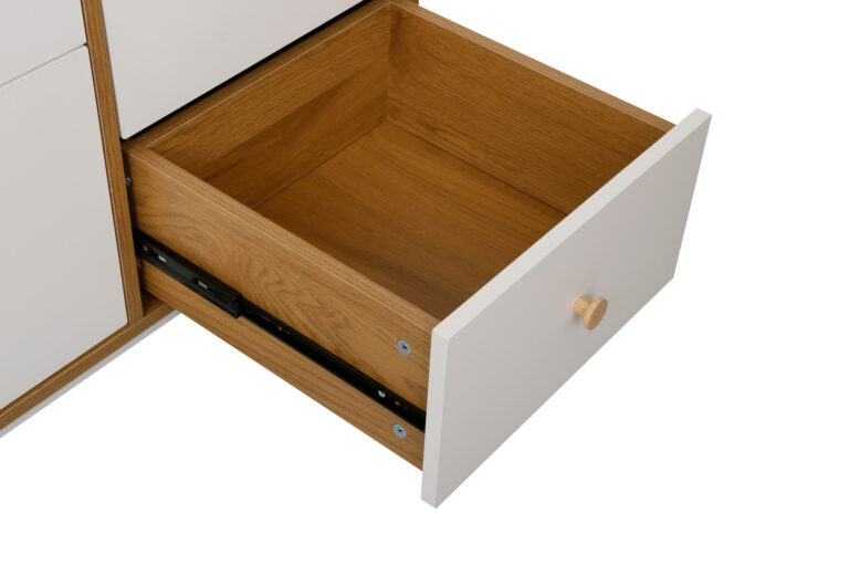 Dulap Marani 120x40x81H Stejar/White