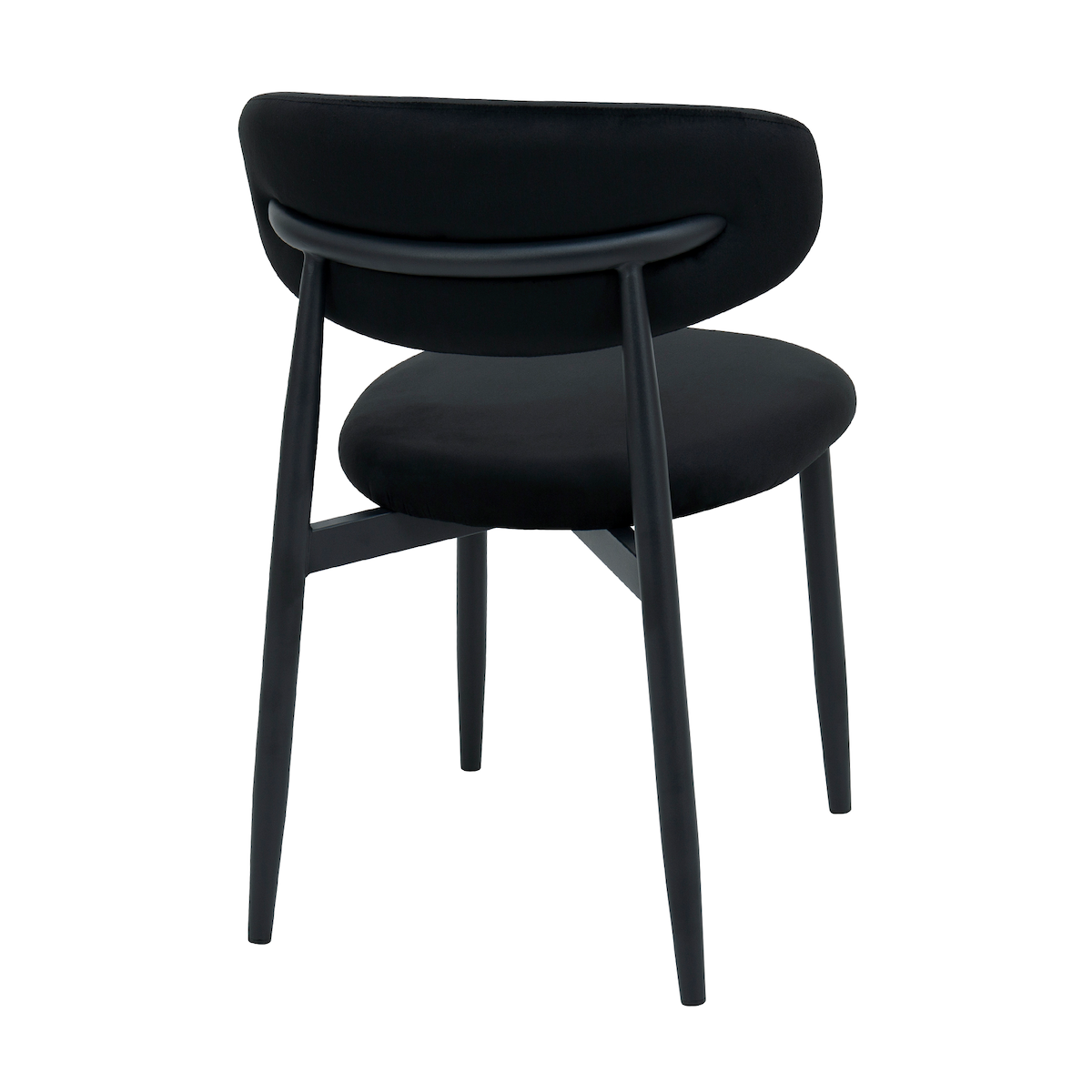 Scaun Meridian Catifea Black (HLR66) + Black Legs