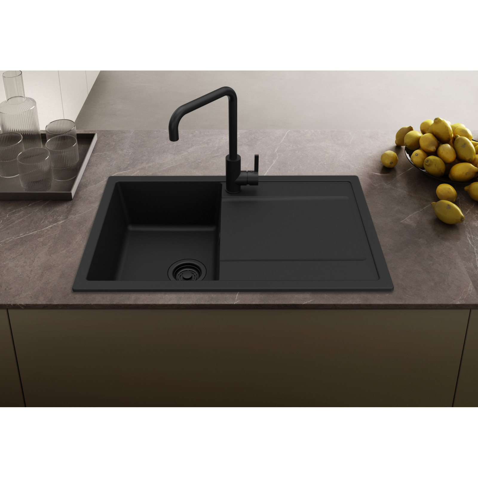 Chiuveta LIFE300 40 NERO ELLECI