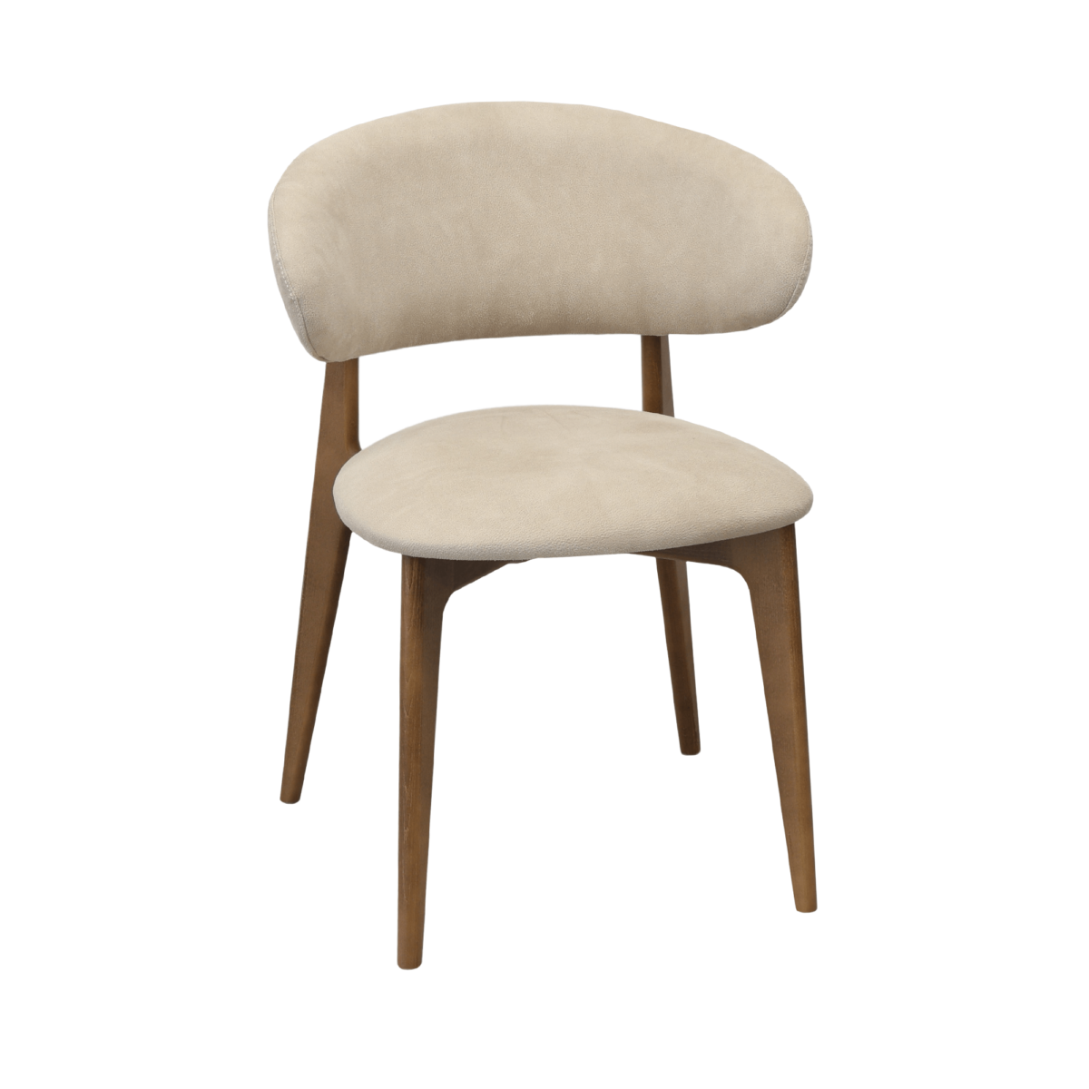 Scaun Roses Mustang Krem+Oak Legs