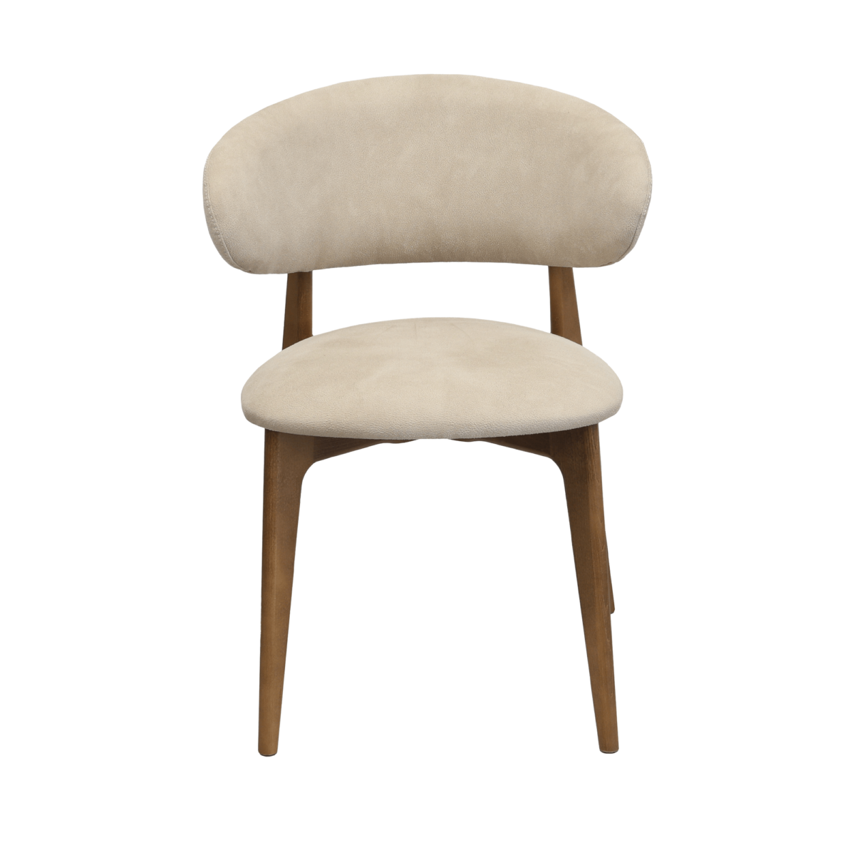 Scaun Roses Mustang Krem+Oak Legs