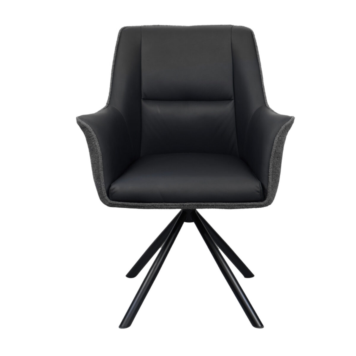Стул Blum Кожа+Ткань Black