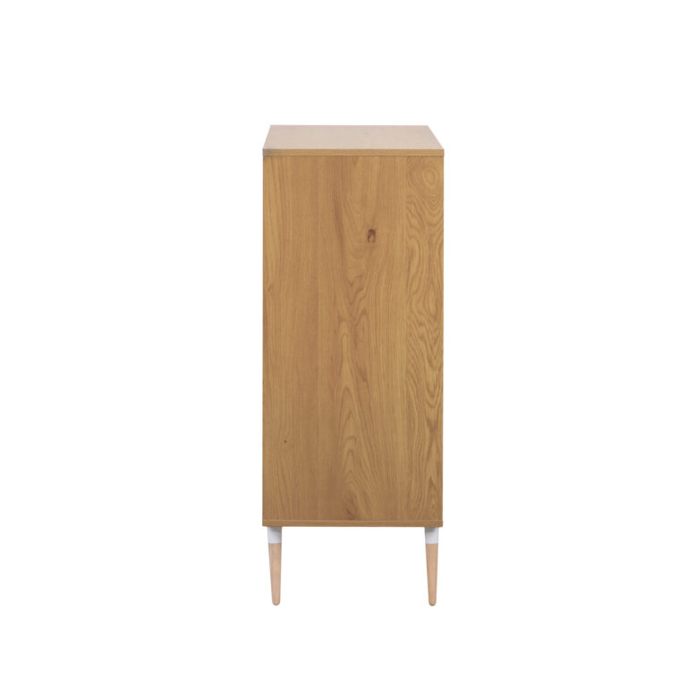 Стеллаж Marani с 1 ящиком 48×40×101H Дуб/Белый