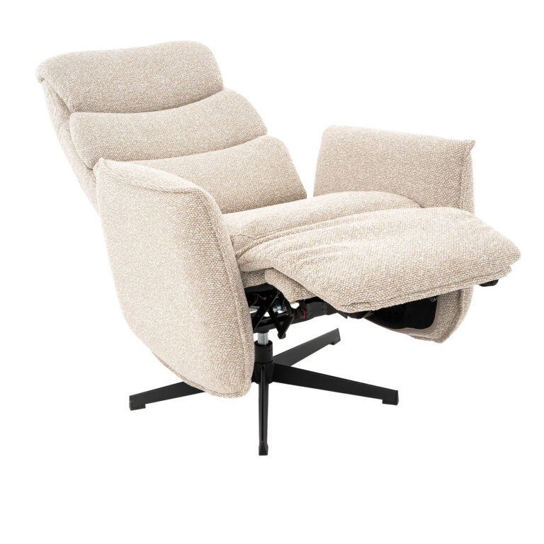 Кресло с реклайнером Mavio ROF-019 Beige (Royal Boucle Natural)