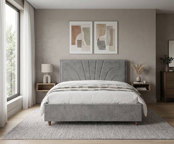 Pat Dormitor Oxana Modern , stofa GLOW 19, 160*200
