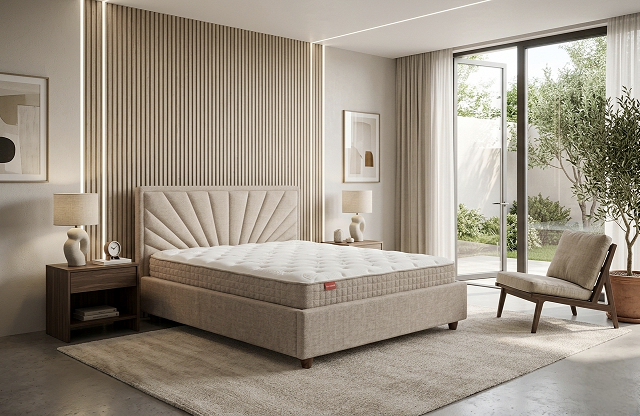 Pat Dormitor Sunny Modern , stofa VELLUTO 15, 160*200