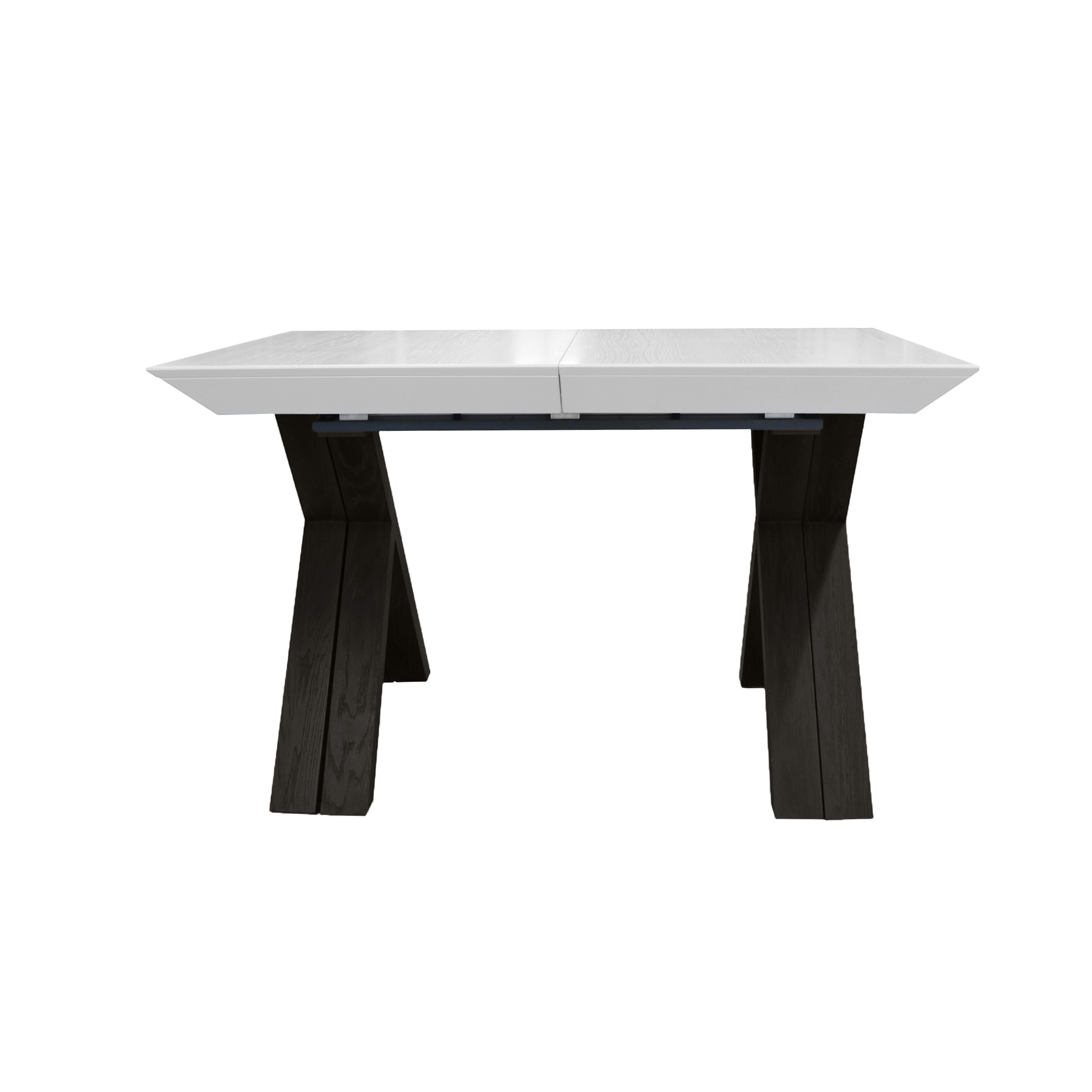 Masa Madrid White Top+Black Legs