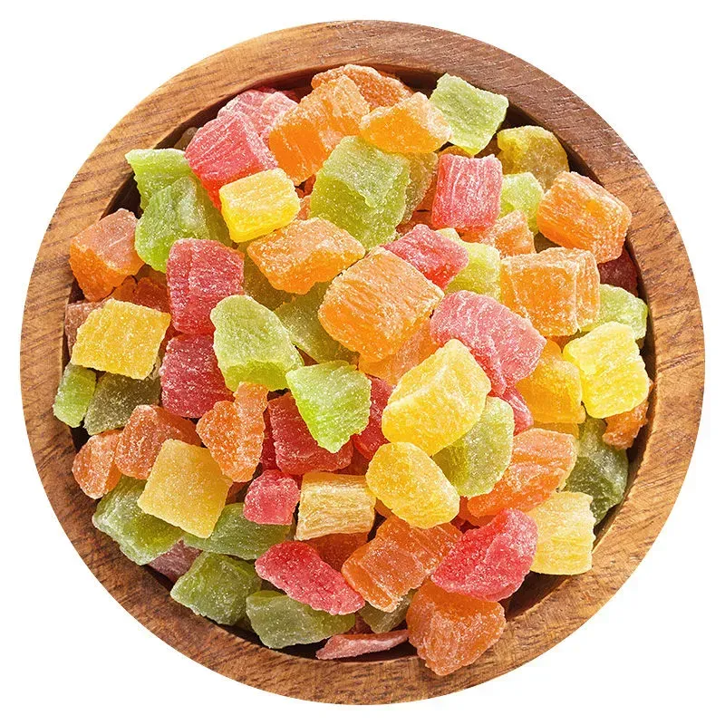 Ананас сушеный, кубик, цветной, 1кг