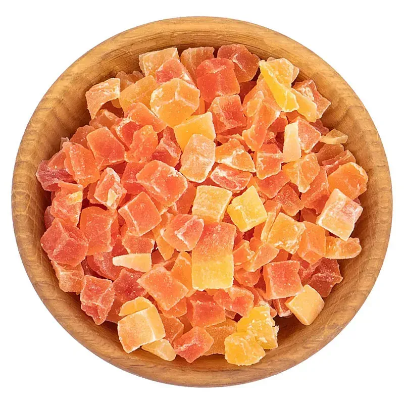Папайя цукат кубики красные, 1кг