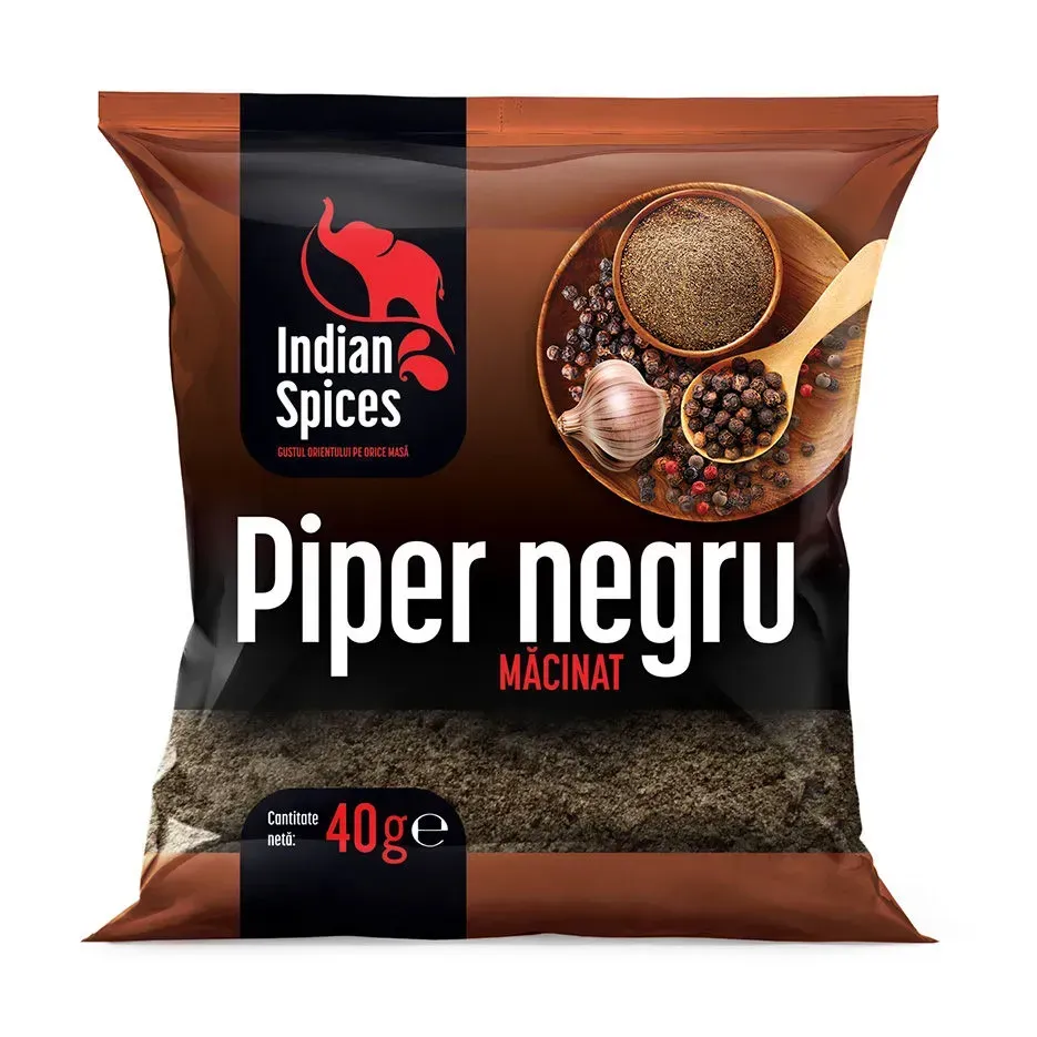 Piper negru, măcinat, 40g