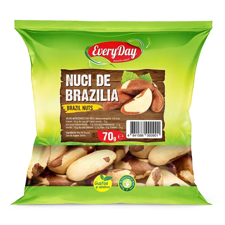 Бразильский орех очищенный, 70г