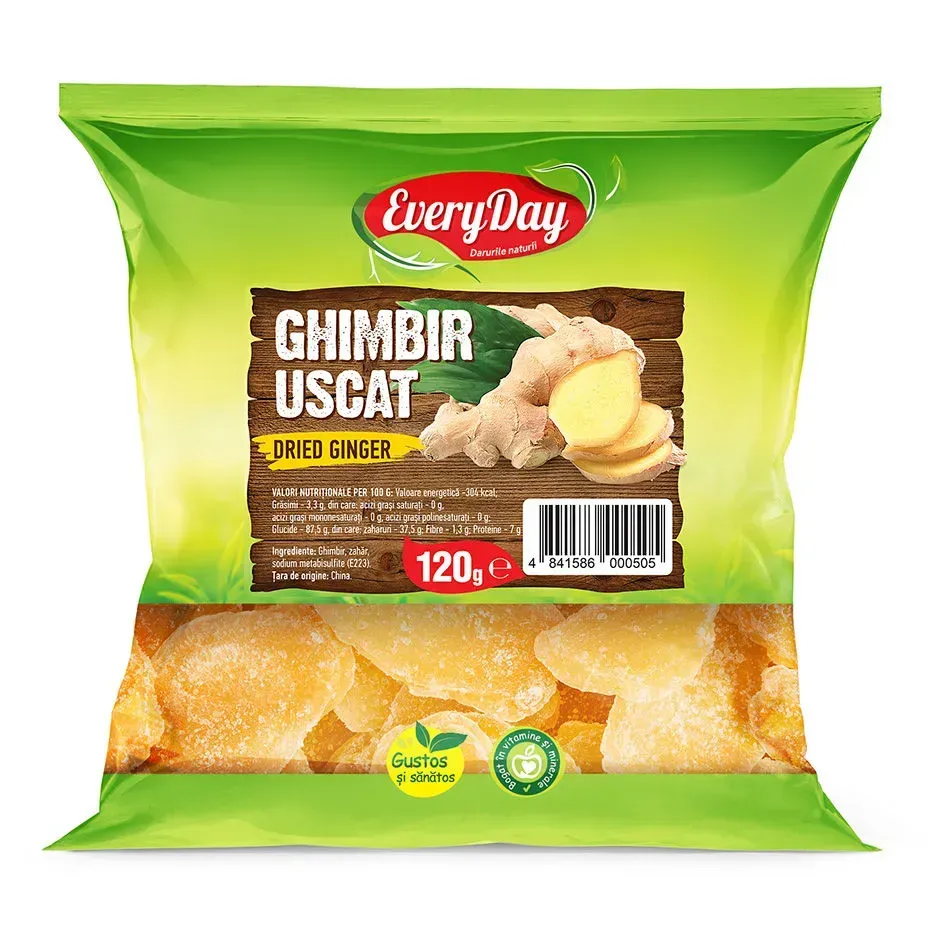 Ghimbir uscat (confiat), 120g