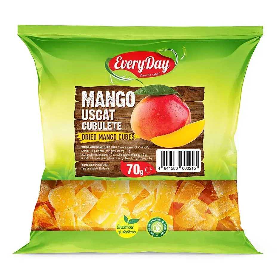 Mango uscat cubulețe, 70g