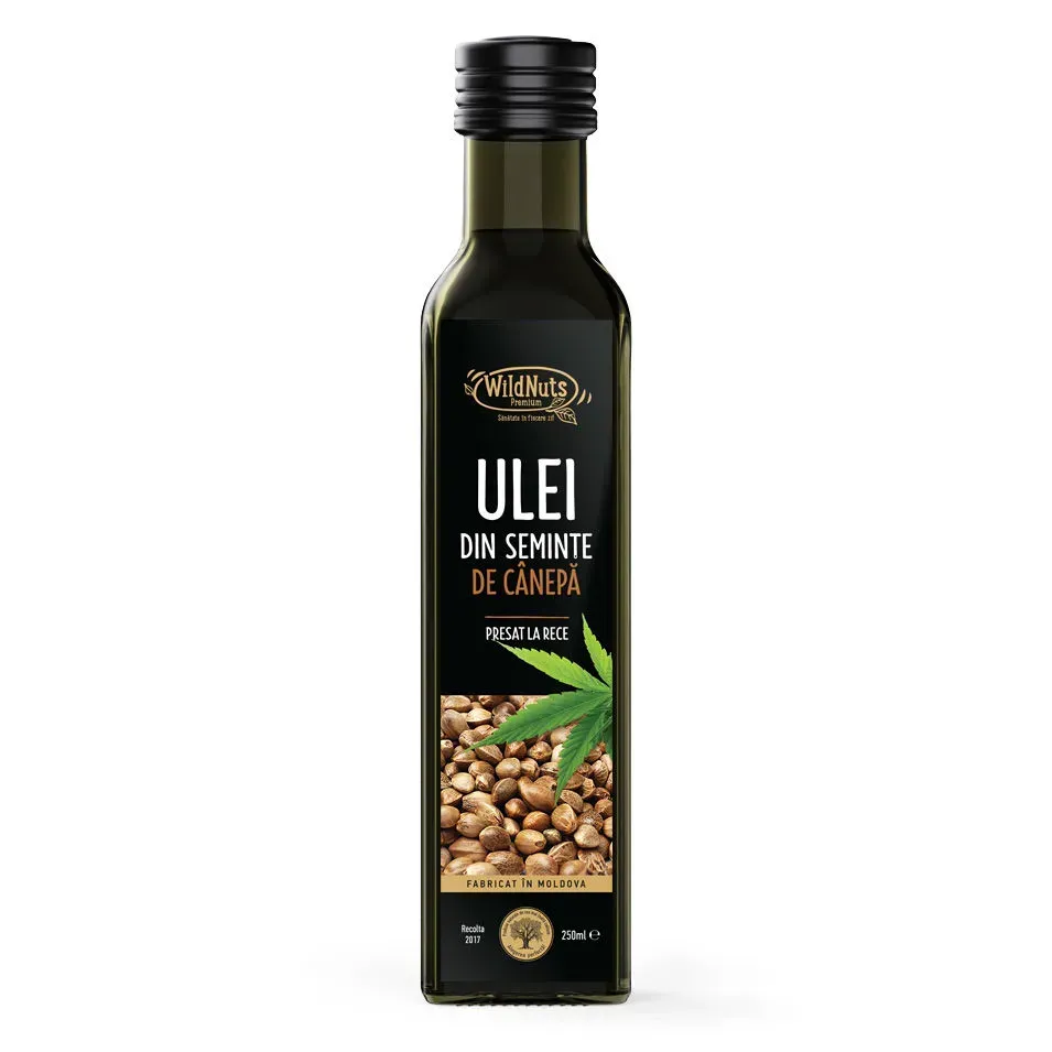 Масло семян конопли, холодного отжима, 250мл