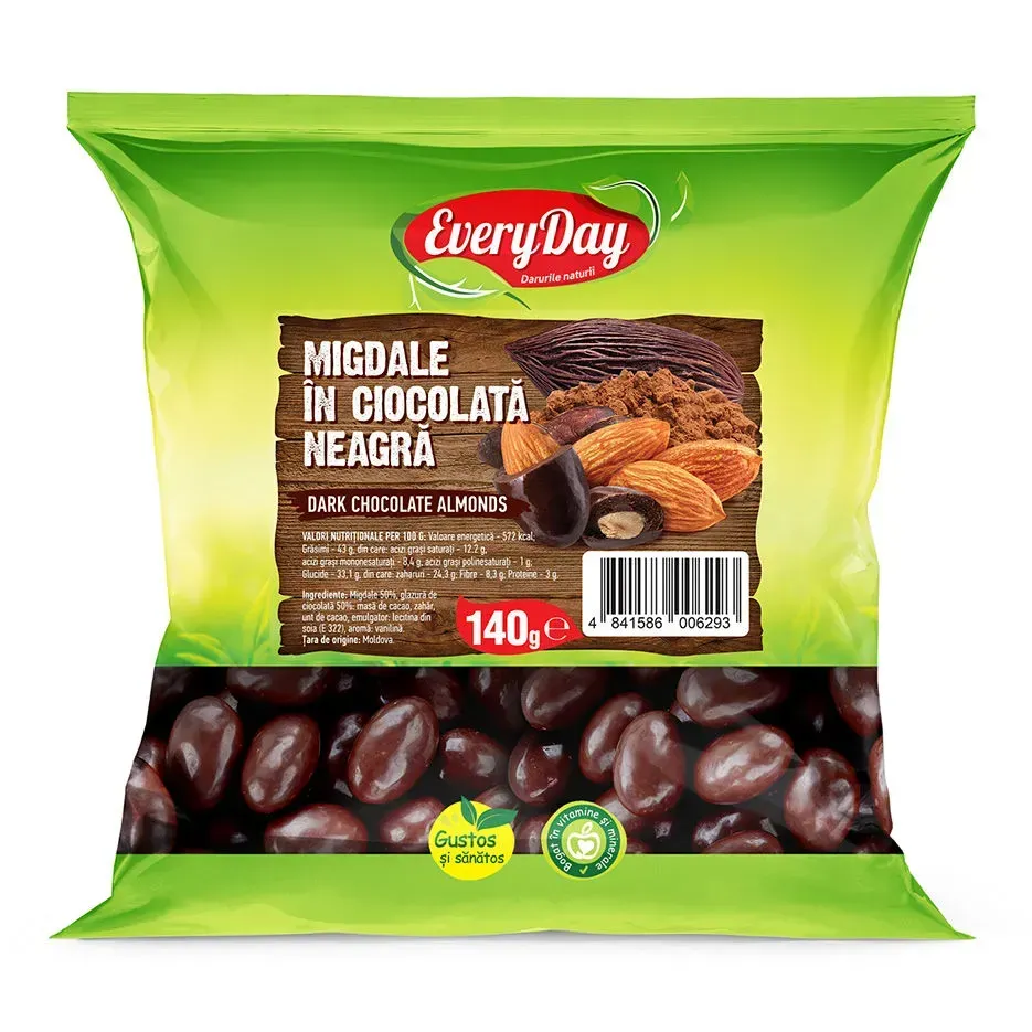 Миндаль в черном шоколаде, 140г