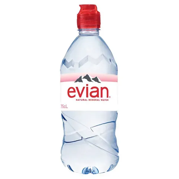 Evian (sport cup) минеральная вода негазированная, 750мл