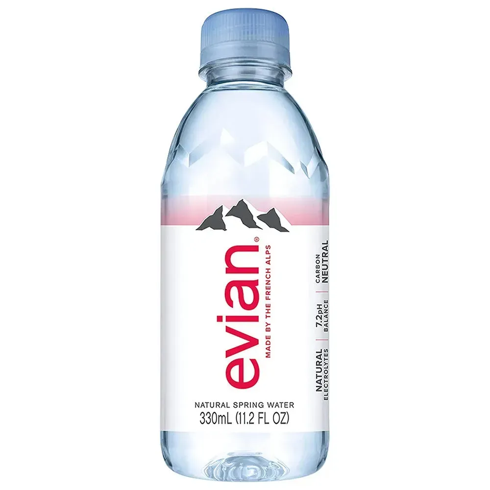 Evian минеральная вода негазированная, 330мл