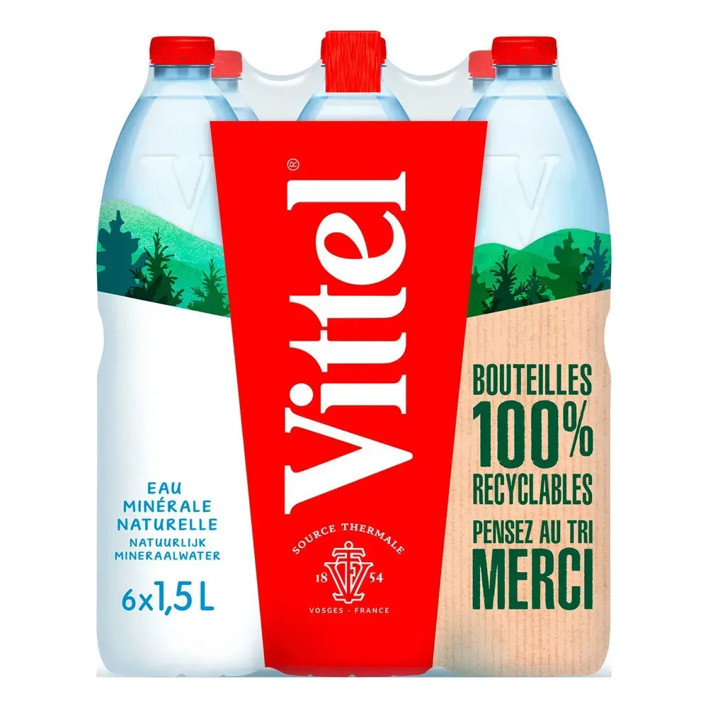 Vittel натуральная минеральная вода, 1.5л