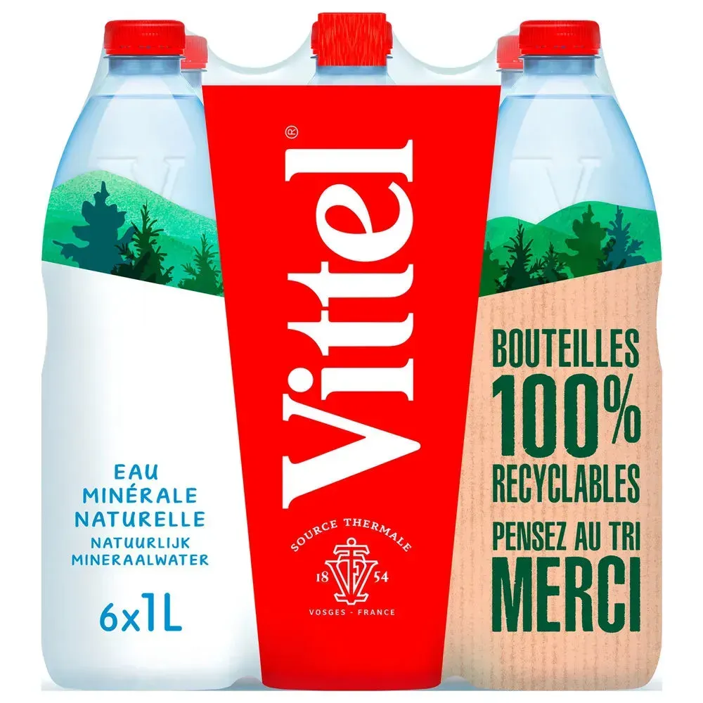Vittel натуральная минеральная вода, 1л