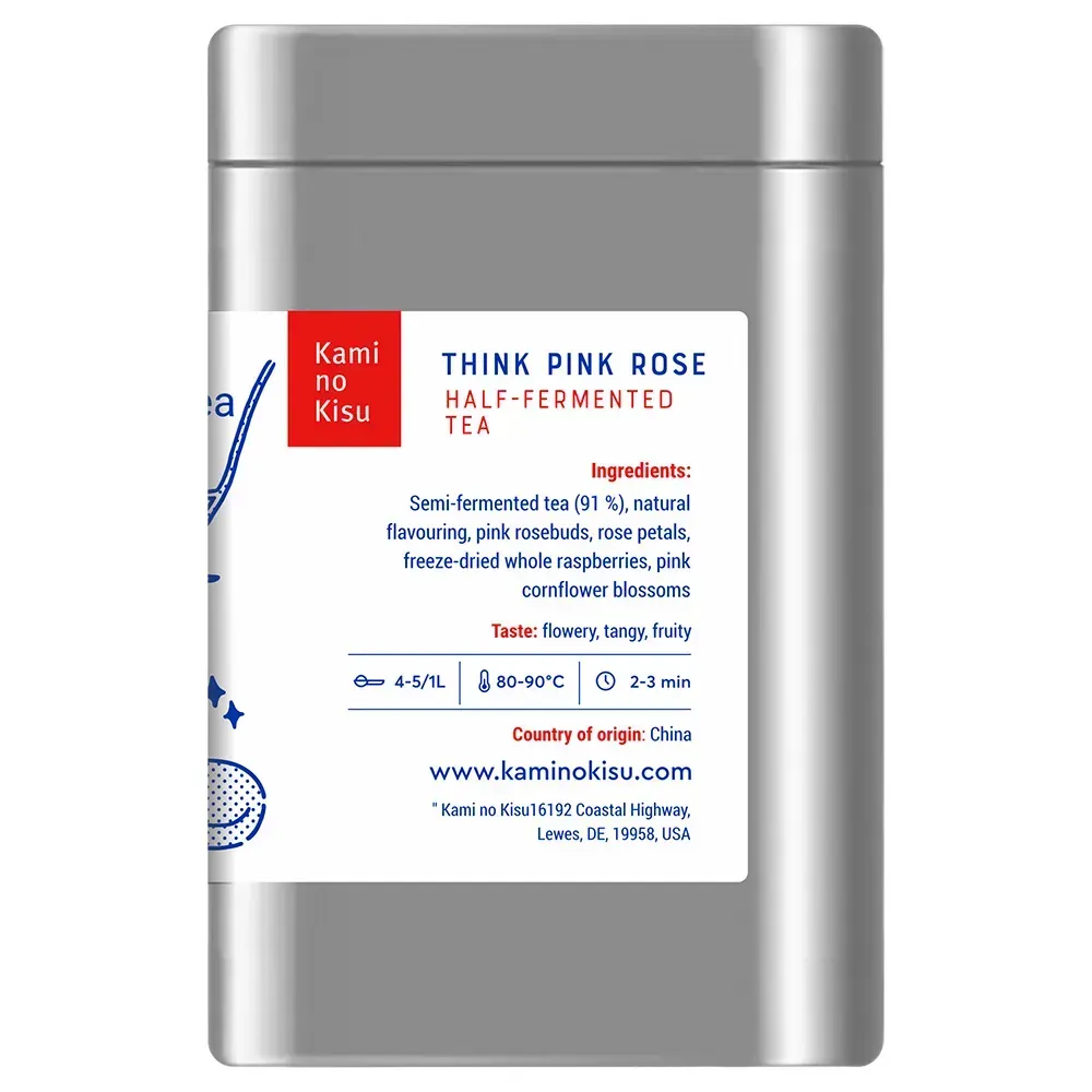 Think Pink Rose - Полуферментированный чай с малиной и розой