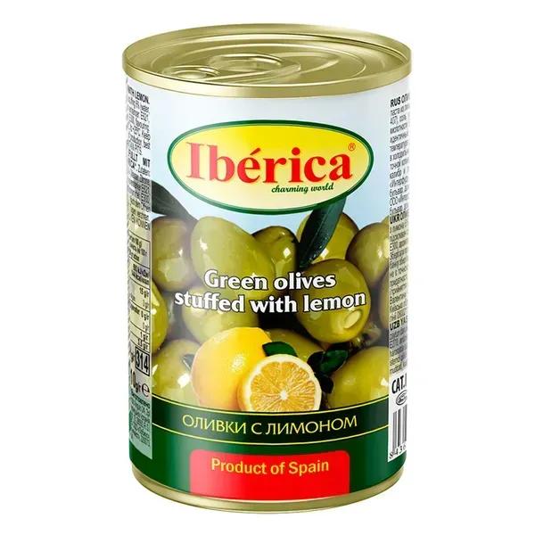Оливки зеленые с лимоном Iberica 300г