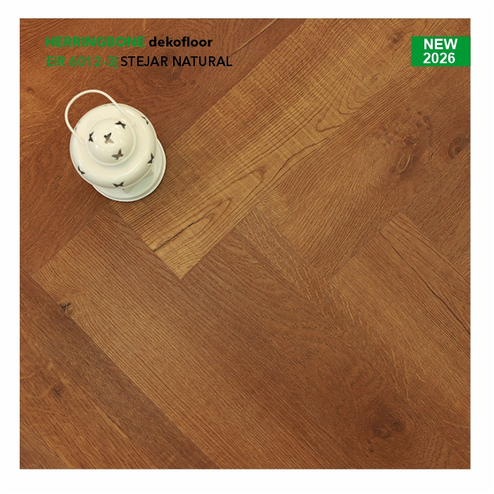 Pardoseala SPC colecția Dekofloor Herringbone, STEJAR NATURAL, 6012-3