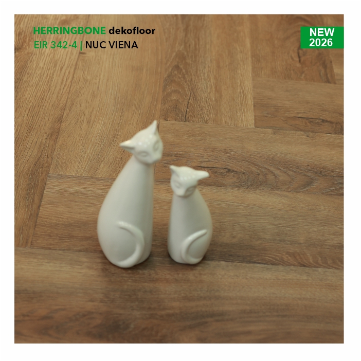 Pardoseala SPC colecția Dekofloor Herringbone, NUC VIENA, 342-4