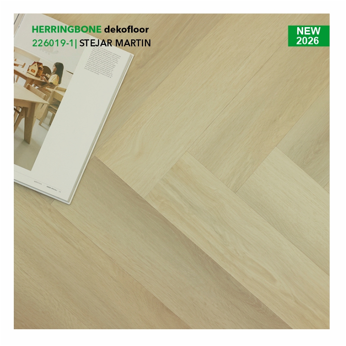 Pardoseala SPC colecția Dekofloor Herringbone, STEJAR MARTIN, 226019-1