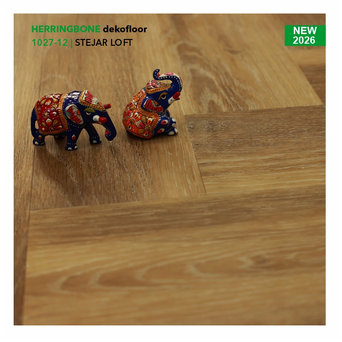 Pardoseala SPC colecția Dekofloor Herringbone, STEJAR LOFT, 1027-12