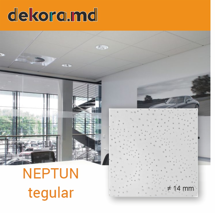 Placă la tavan casetat NEPTUN Tegular, 14 mm