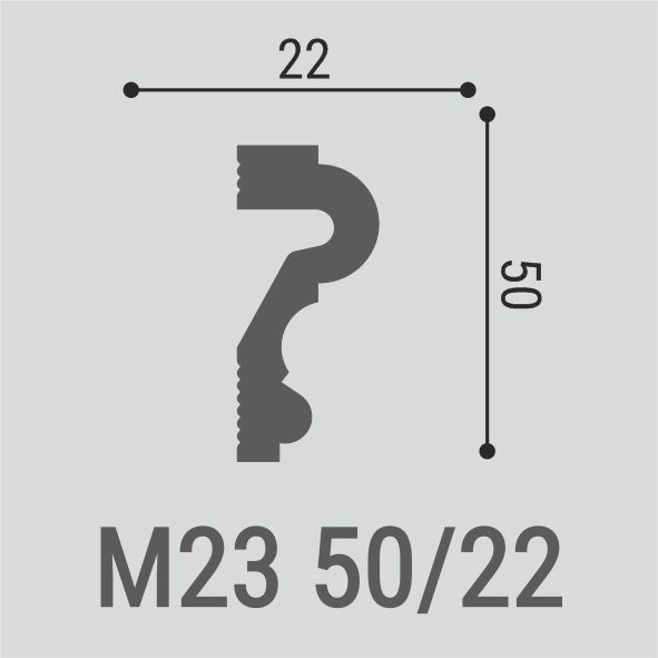 Plintă de perete XPS M23