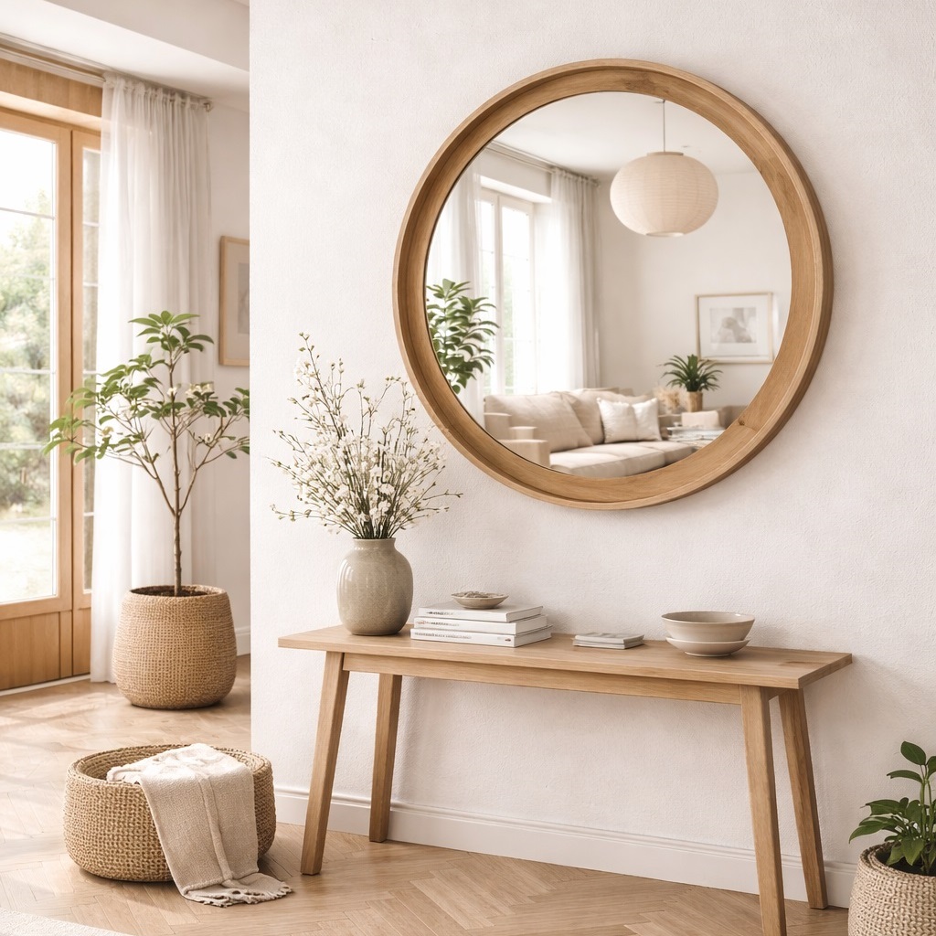 Oglindă FELICE, MDF, Diametru 76.2 cm
