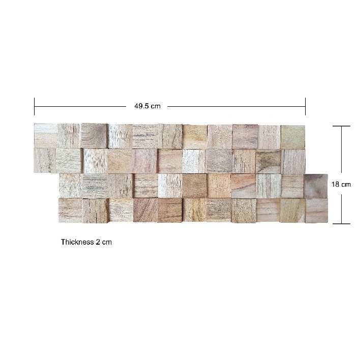 Panou din lemn natural NEW CUBES, CB-004 2