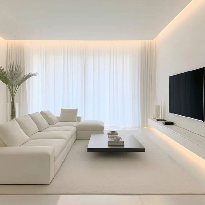 UB4, Profil de tip ascuns pentru tavan, Negru Matt, 2,5m