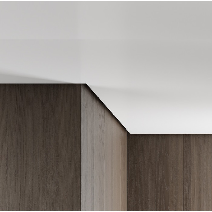 UB2-V2, Profil de tip ascuns pentru tavan, Negru Matt, 2,5m