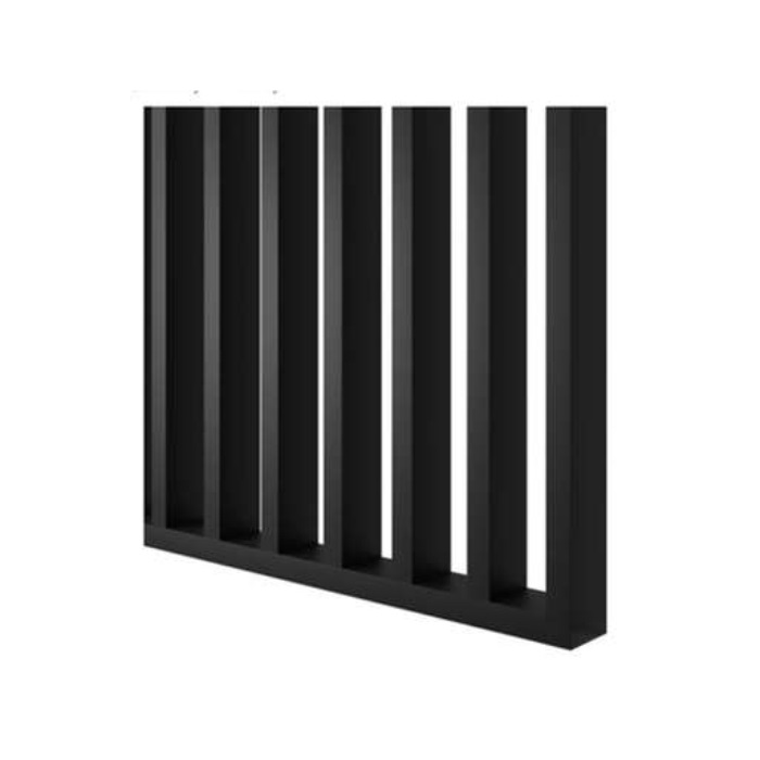 Perete despărțitor din lamele, 2750x580x65, Negru