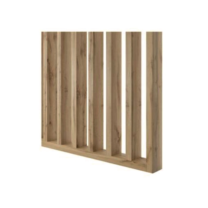 Perete despărțitor din lamele, 2750x580x65, Stejar Natural