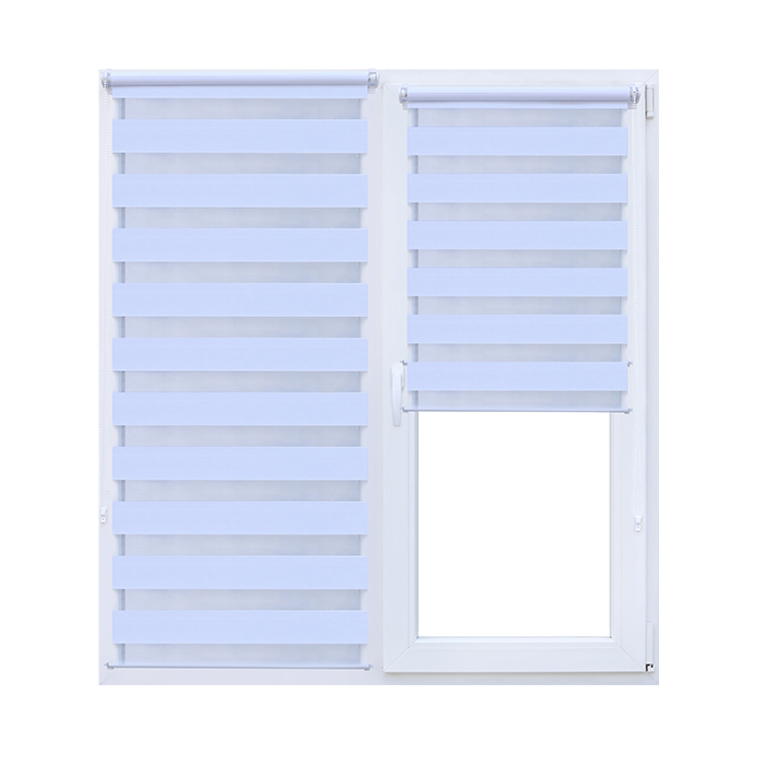 Светонепроницаемые рольшторы день-ночь MGR01, Белые, 0.65×1.70 m