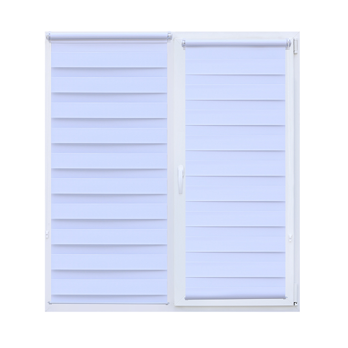 Светонепроницаемые рольшторы день-ночь MGR01, Белые, 0.65×1.70 m