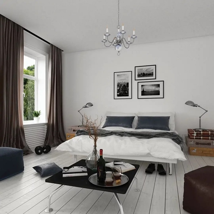 Șină pentru draperii – compatibilă cu nișa ascunsă, Black Matt, 6m