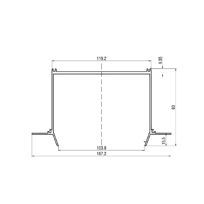 Nișă pentru sisteme ascunse, Black Matt, 6m