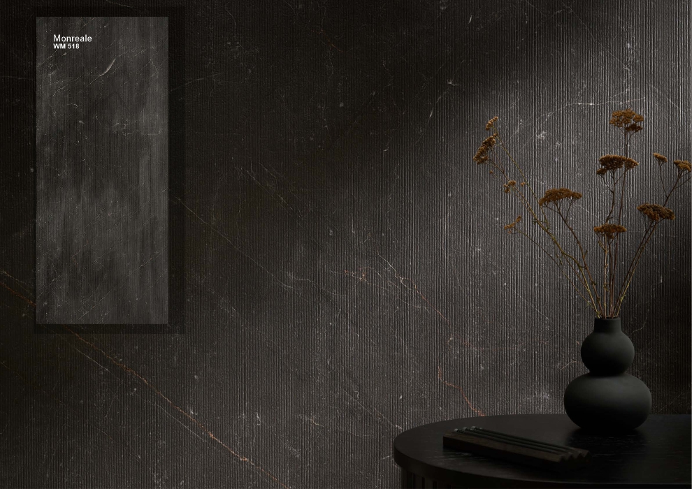 Panou de perete SPC Monreale Black WMS 518S (Made in EU)