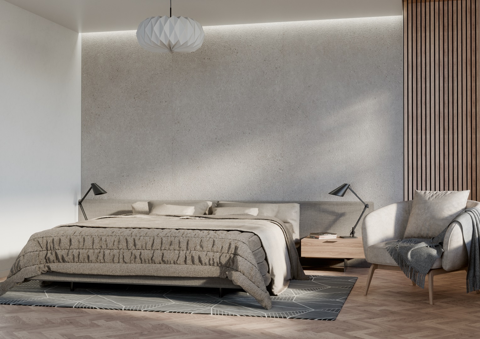 Panou de perete SPC Massi Grey WMS 525C (Made in EU)