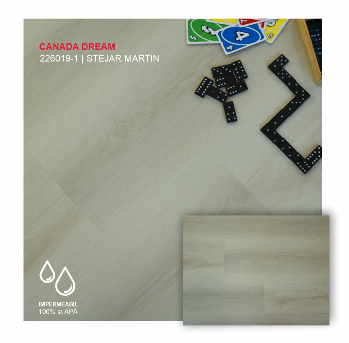 Pardoseala SPC STONEWOOD, 226019-1 Stejar Martin, colecția CANADA DREAM