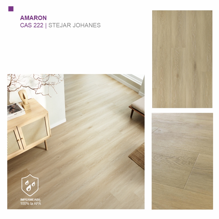 Pardoseala SPC, Stejar Johanes, ARBITON colecția Amaron CAS 222