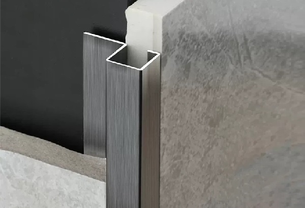 SS-Q10, Profil din inox 10 mm, 2.5m, Shiny Gold