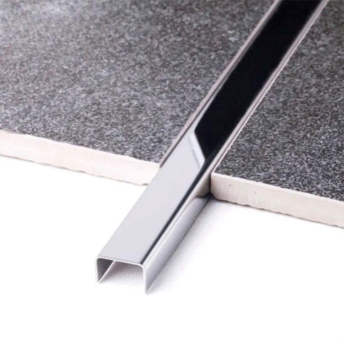 SS-C20, Profil din inox 20 mm, 2.5 m, Shiny Gold