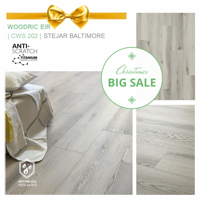 PROMO Pardoseala SPC, Stejar Baltimore, colecția WOODRIC EIR CWSA 202